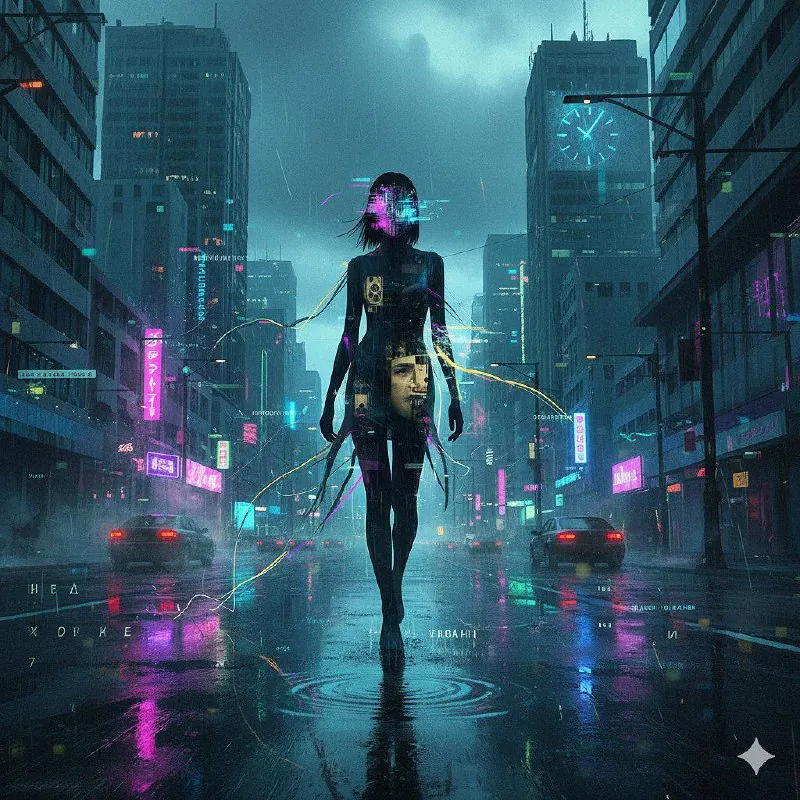 Иллюстрация к стихотворению «Загадочная девчонка» — Tim Rockets